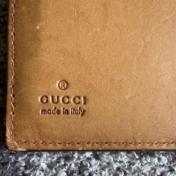 Brown Gucci Leather Studded Wallet - Picture 7 of 7